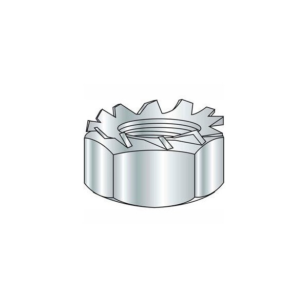 Lock Nut, #5-40, Steel, Class 8, Zinc Plated, 100 PK